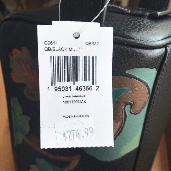 ๐ Coach Large Travel Kit With Dreamy Leaves Print - Picture 11 of 12